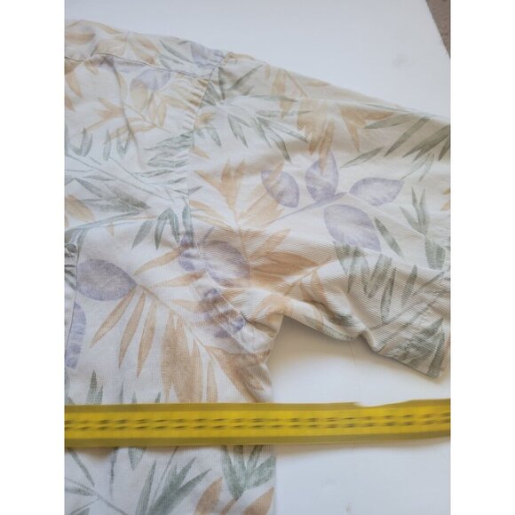 Pendeleton Short Sleeve Collared Button Down Tropical Shirt Size L Vacation - Picture 5 of 7